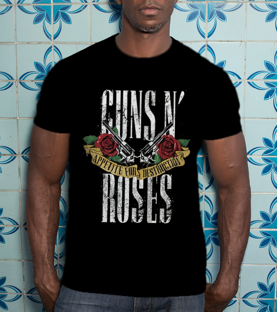 Guns N' Roses Appetite For Destruction Roses Pistols T-Shirt