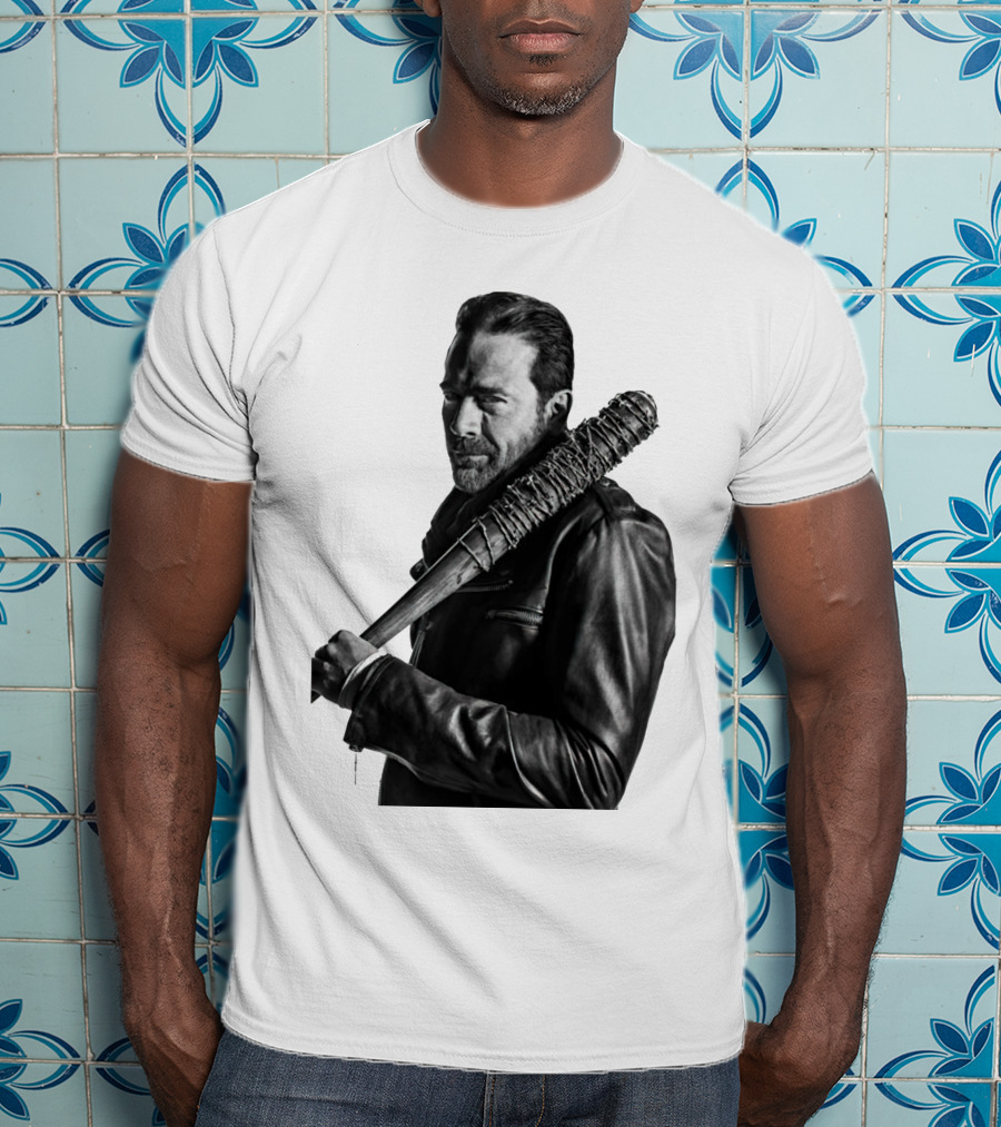 Jeff Negan Walking Dead Lucille Bat Iconic Image T-Shirt