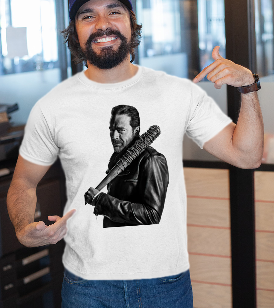 Jeff Negan Walking Dead Lucille Bat Iconic Image T-Shirt