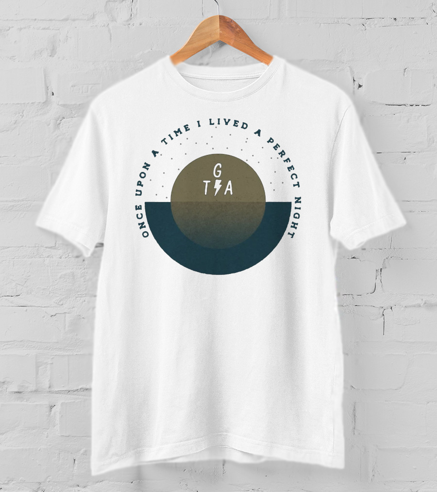 Once Upon A Time I Lived A Perfect Night GTA Gaslight Anthem Merch New T-Shirt