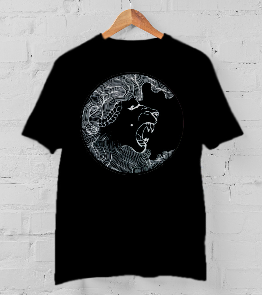 Madeon Merch Fierce Line Art Lion Head T-Shirt