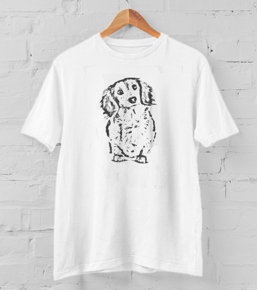 Long Hair Dachshund Cute Wiener Lovers Dog T-Shirt