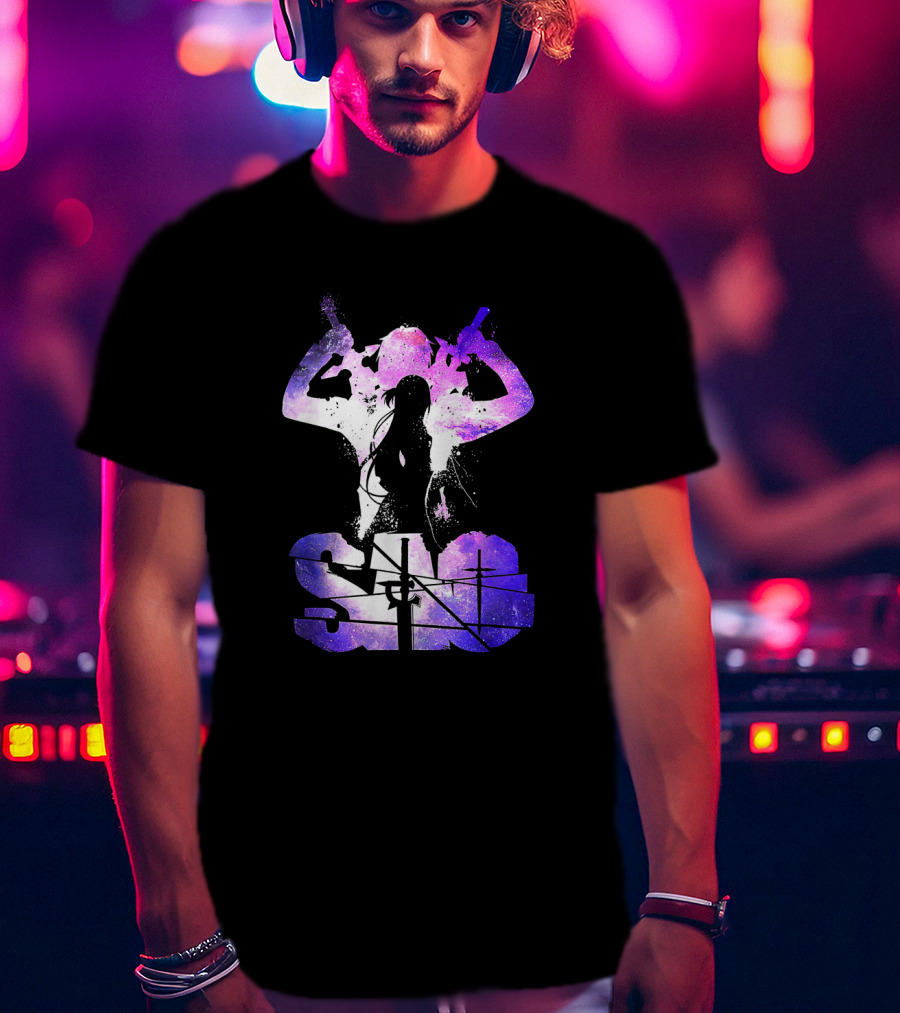 SAO Kirito And Asuna Silhouette Galaxy T-Shirt