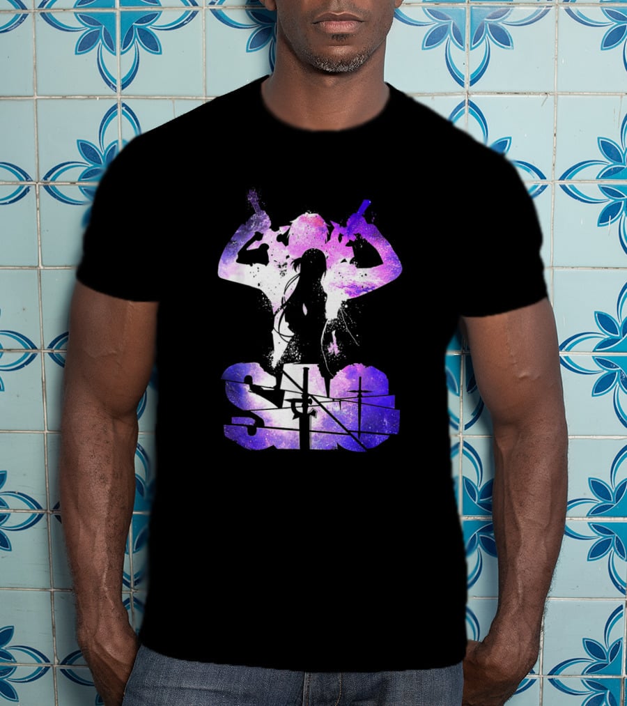 SAO Kirito And Asuna Silhouette Galaxy T-Shirt