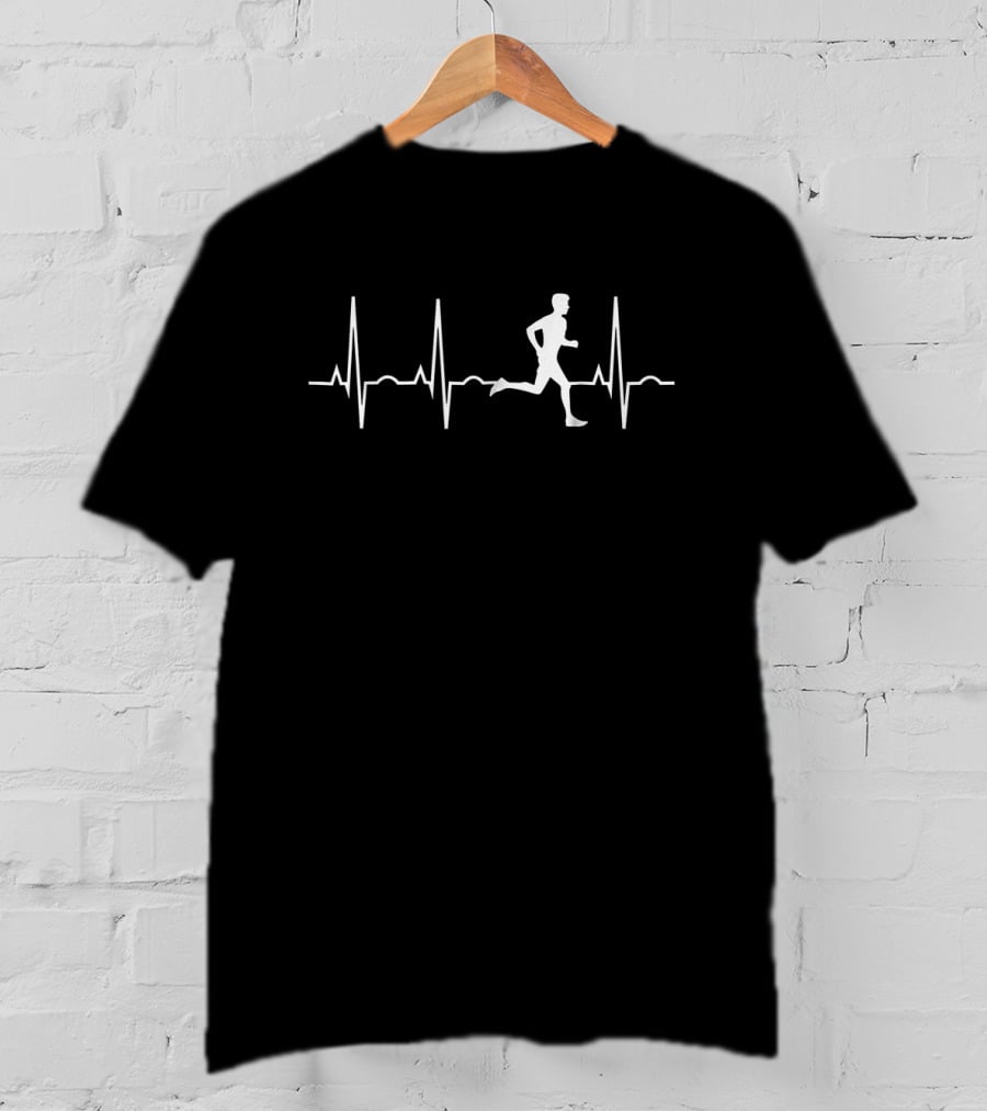 Runner's Pulse Lifeline With Running Figure T-Shirt