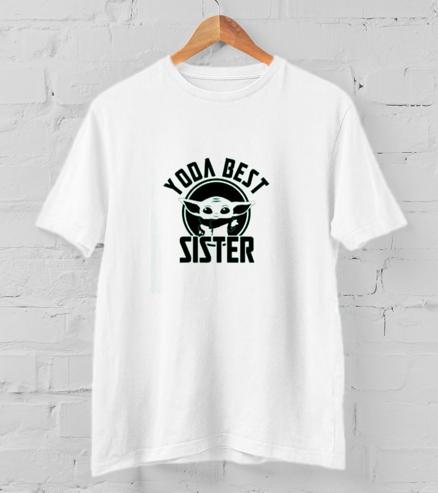 Yoda Best Sister Baby Yoda Grogu Star Wars T-Shirt