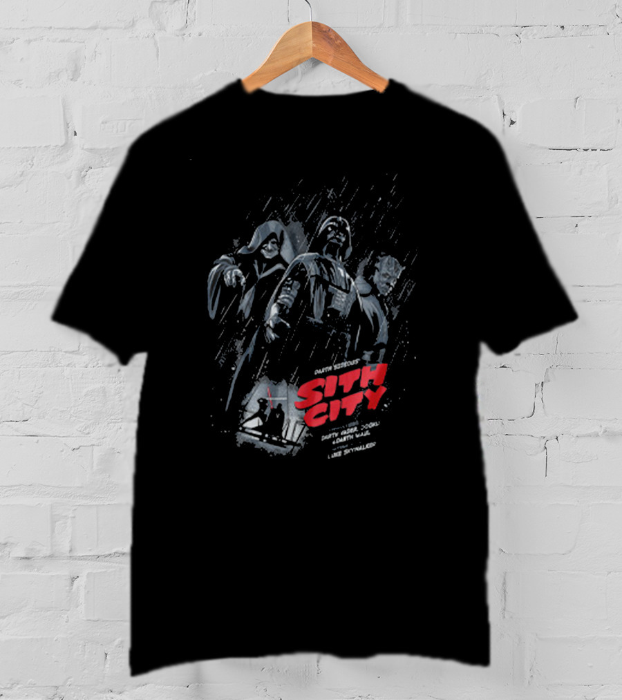 Sith City Darth Sidious Darth Vader Darth Maul Luke Skywalker T-Shirt