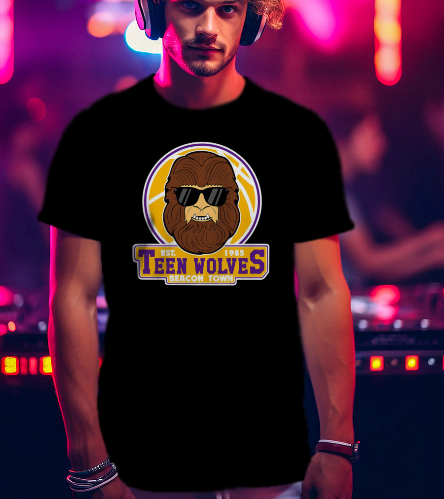 Teen Wolves Beacon Town Est. 1985 Basketball Heritage T-Shirt