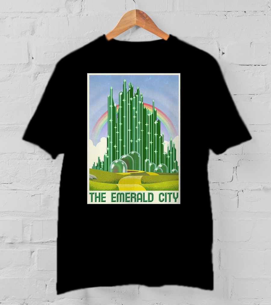 The Emerald City Landmarks Rainbow Road Journey T-Shirt
