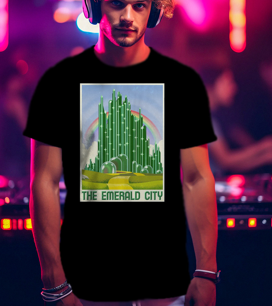The Emerald City Landmarks Rainbow Road Journey T-Shirt