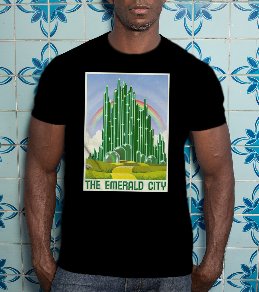 The Emerald City Landmarks Rainbow Road Journey T-Shirt