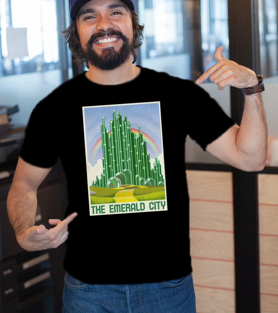 The Emerald City Landmarks Rainbow Road Journey T-Shirt