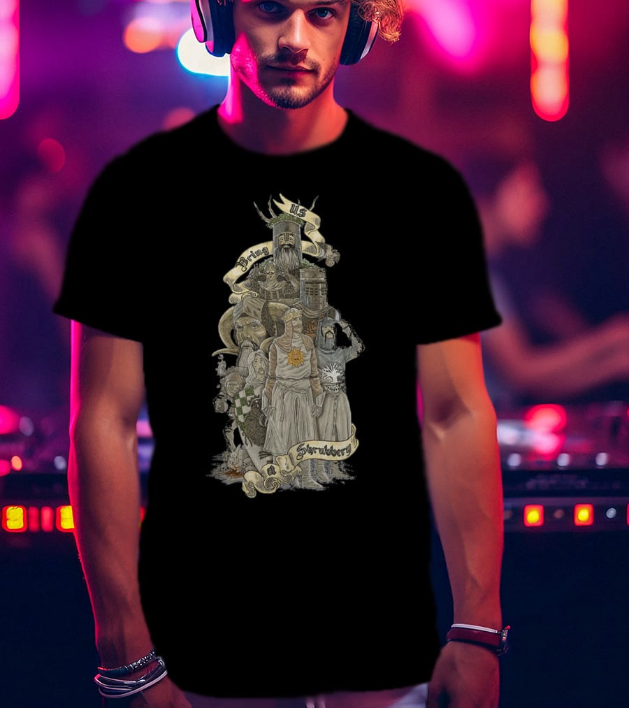 Monty Python King Arthur Knights Demand Shrubbery T-Shirt