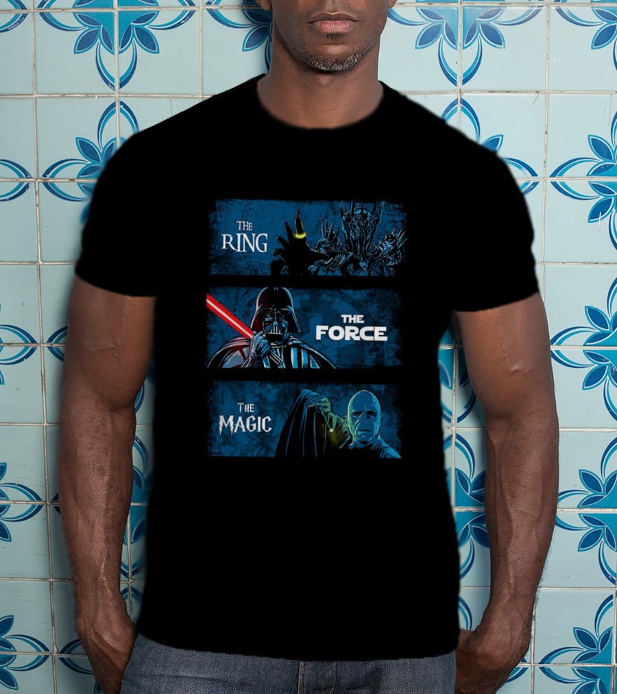The Ring The Force The Magic Dark Lords Trilogy Mashup T-Shirt