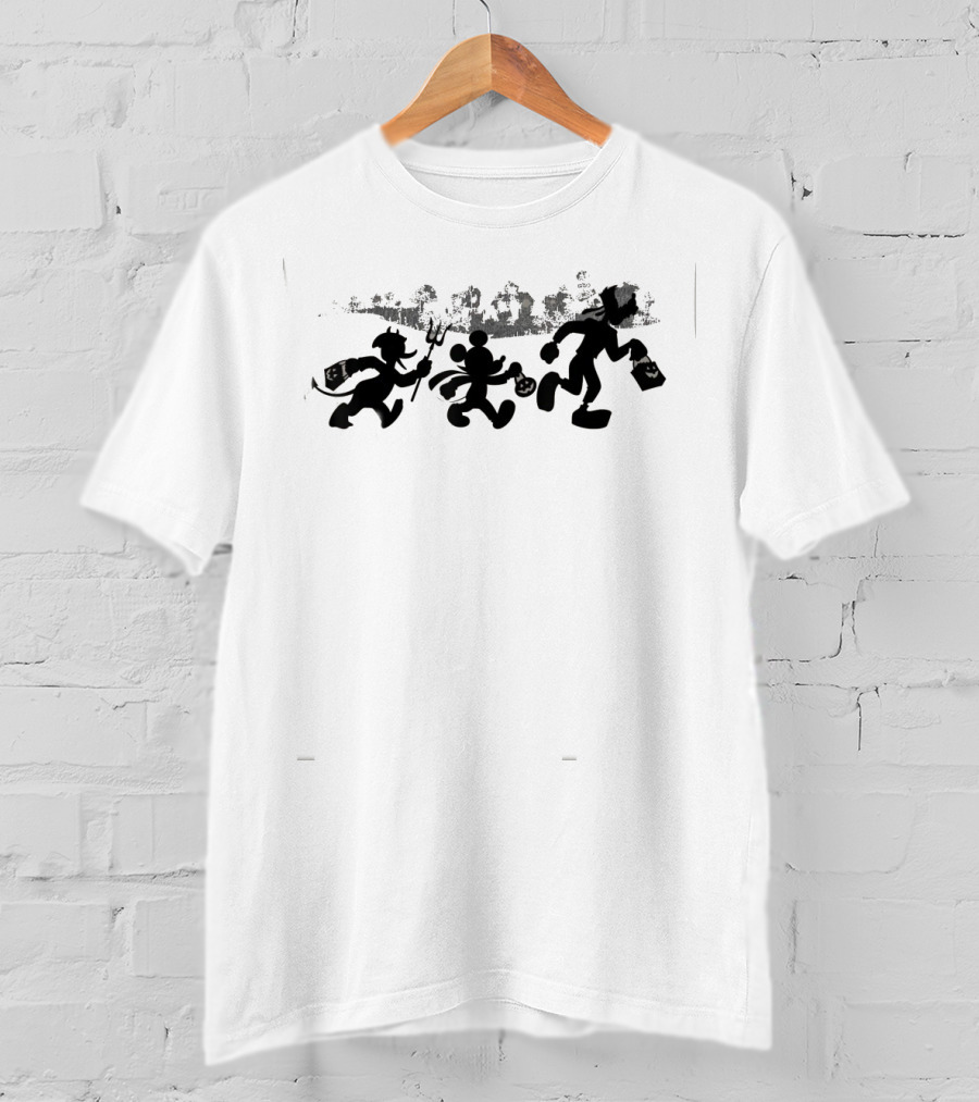 Disney Mickey Mouse Goofy Pluto Halloween Candy Hunt T-Shirt