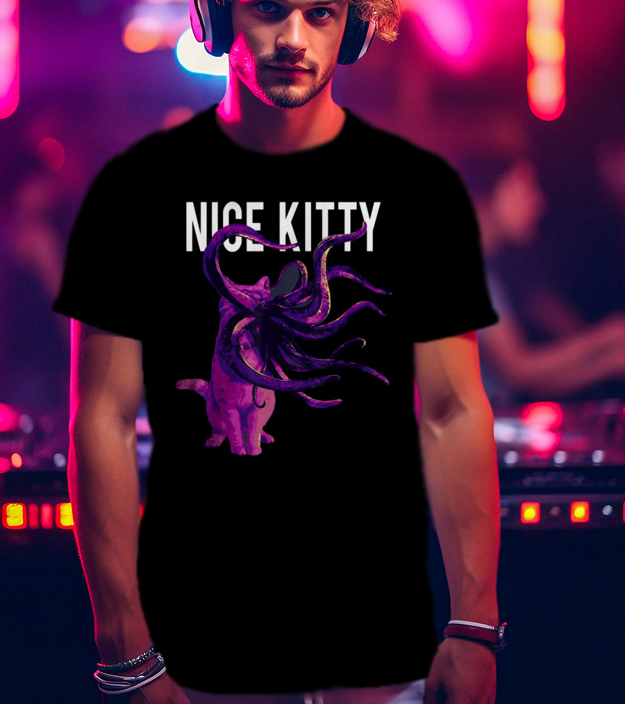 Captain Marvel Goose Nice Kitty Tentacle Creature T-Shirt