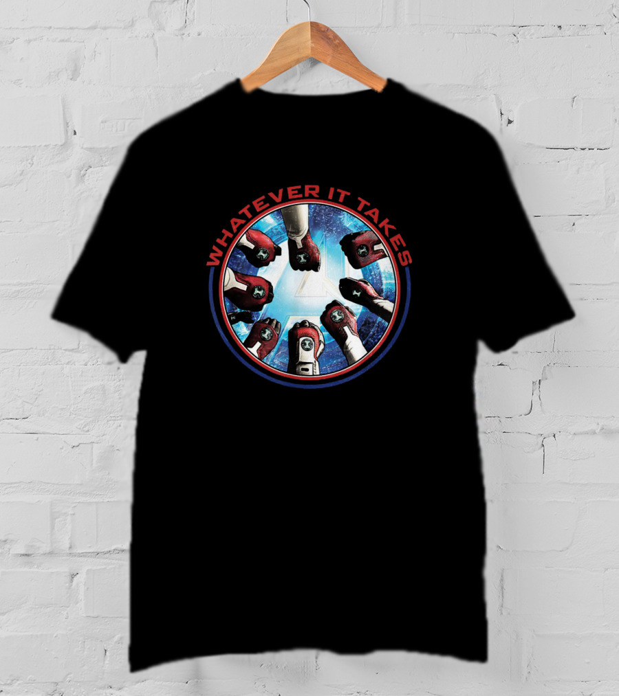 Marvel Avengers Endgame Iconic Fist Circle Whatever It Takes Team Unity T-Shirt