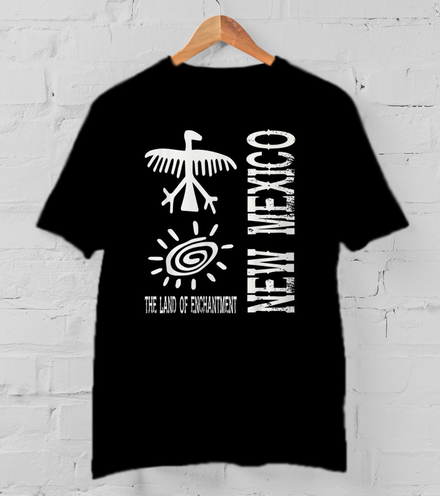 New Mexico Petroglyph Bird And Spiral Land Of Enchantment T-Shirt