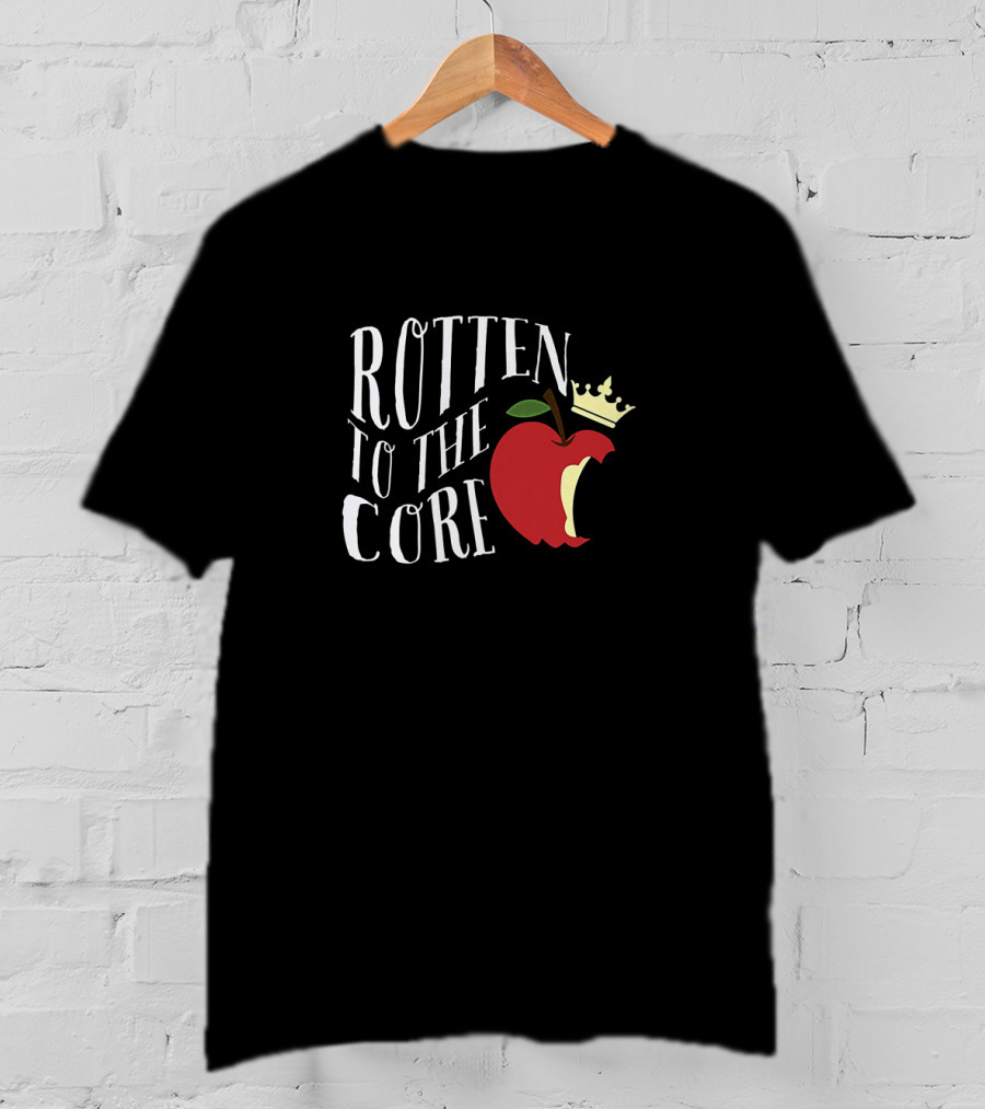 Rotten To The Core Apple Crown Teaching Student T-Shirt