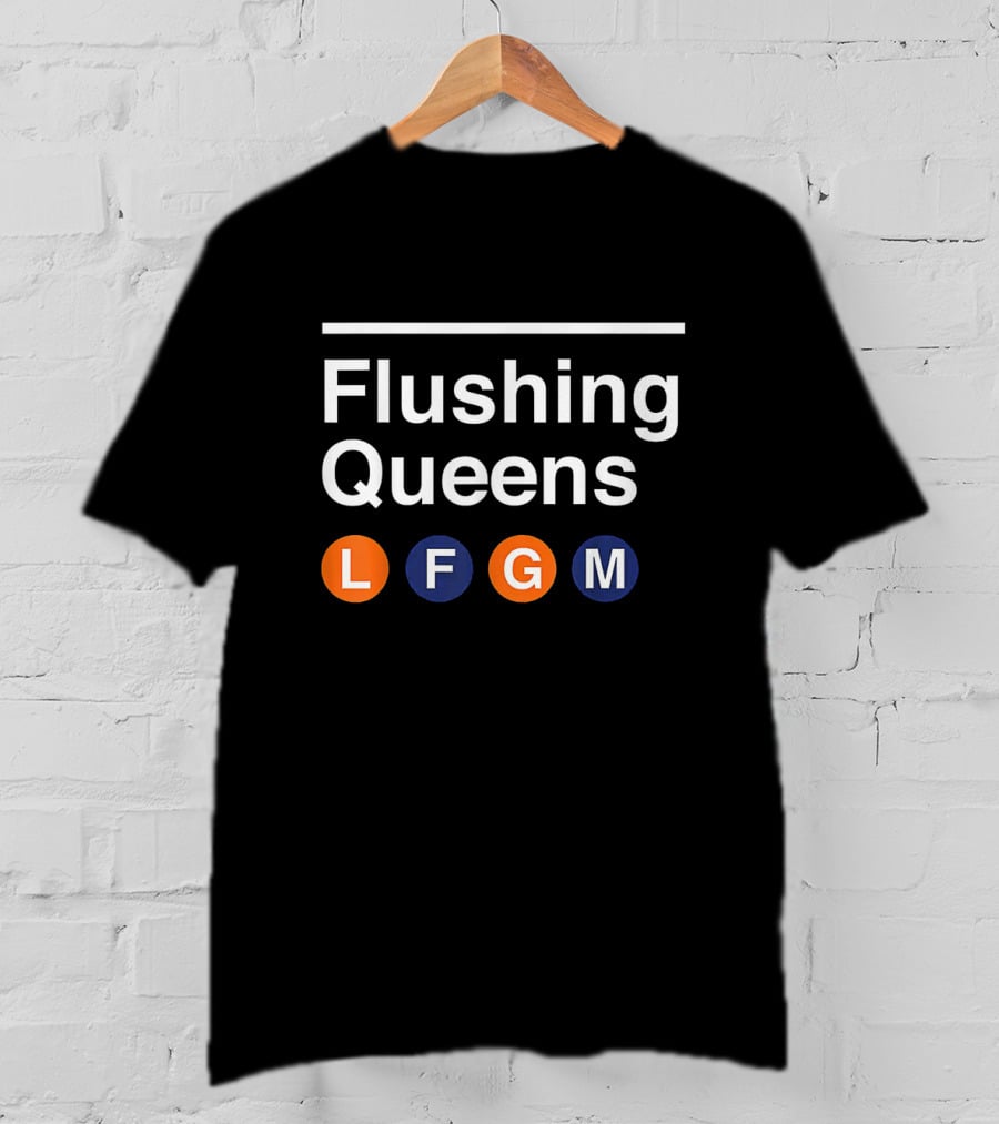 Flushing Queens Subway Style L F G M Circles T-Shirt