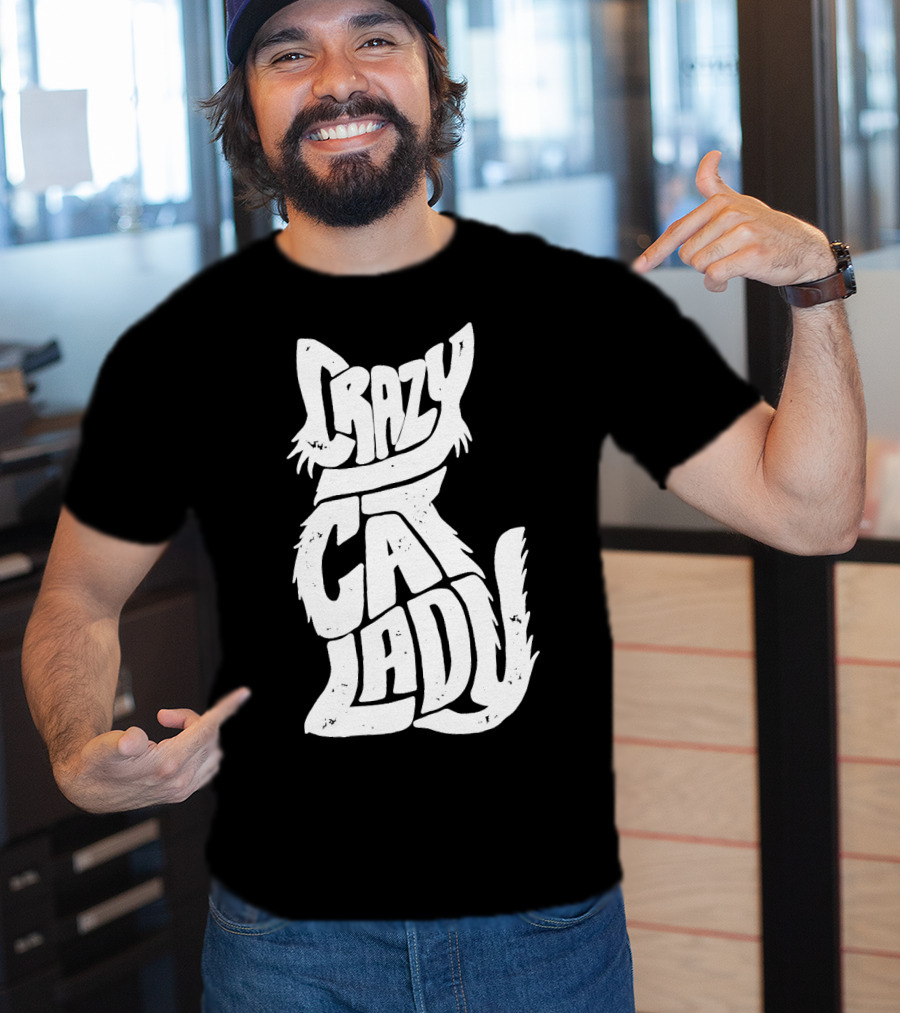 Crazy Cat Lady Kitty Kitten Funny Cats Meme T-Shirt