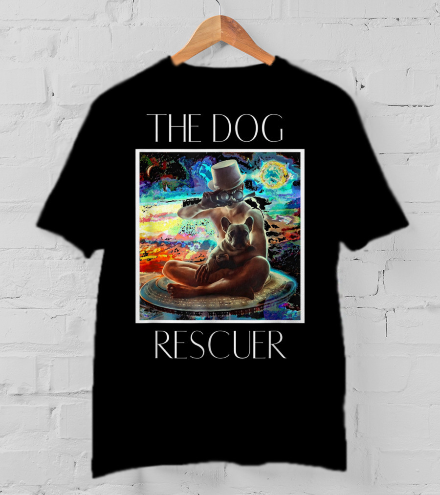 The Dog Rescuer Futuristic Animal Rescue Team Visionary Universe Journey T-Shirt