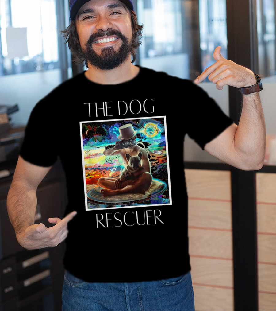 The Dog Rescuer Futuristic Animal Rescue Team Visionary Universe Journey T-Shirt