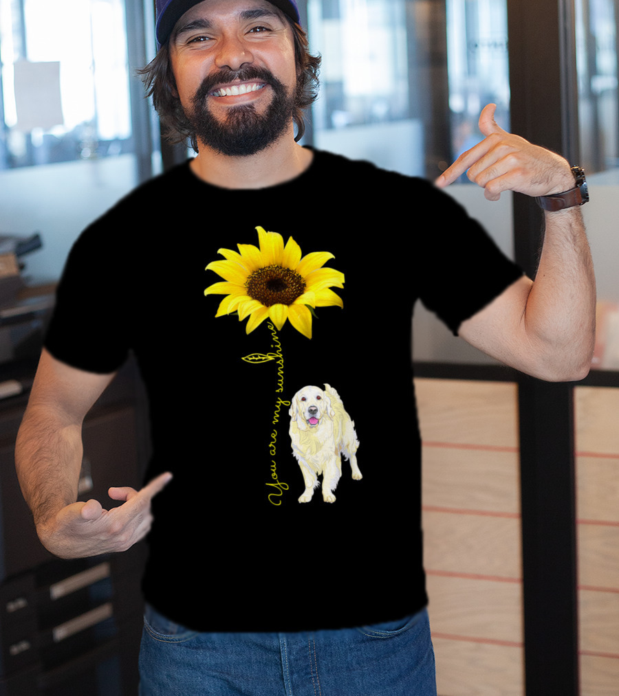 You Are My Sunshine Golden Retriever Mom Mother's Day Sunflower T-Shirt