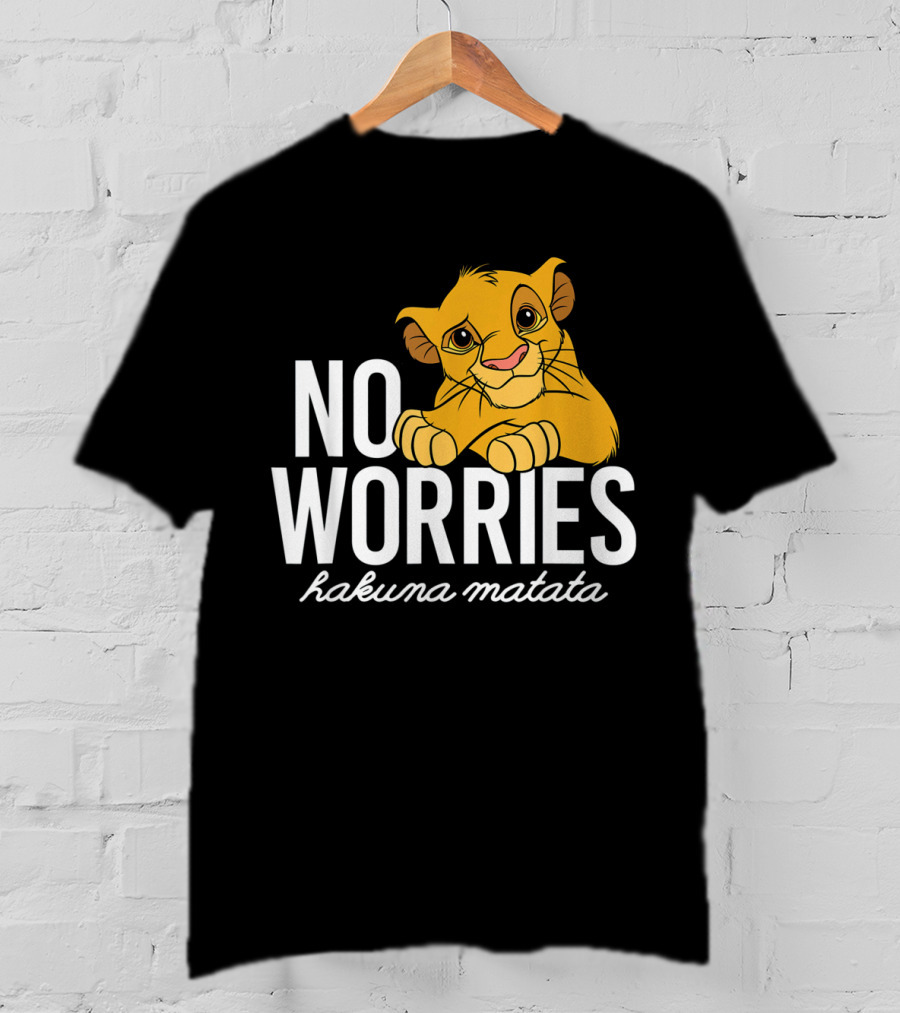 The Lion King No Worries Hakuna Matata Simba Classic Disney T-Shirt