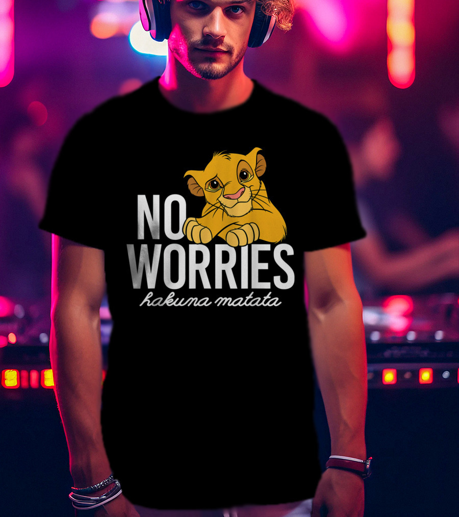 The Lion King No Worries Hakuna Matata Simba Classic Disney T-Shirt