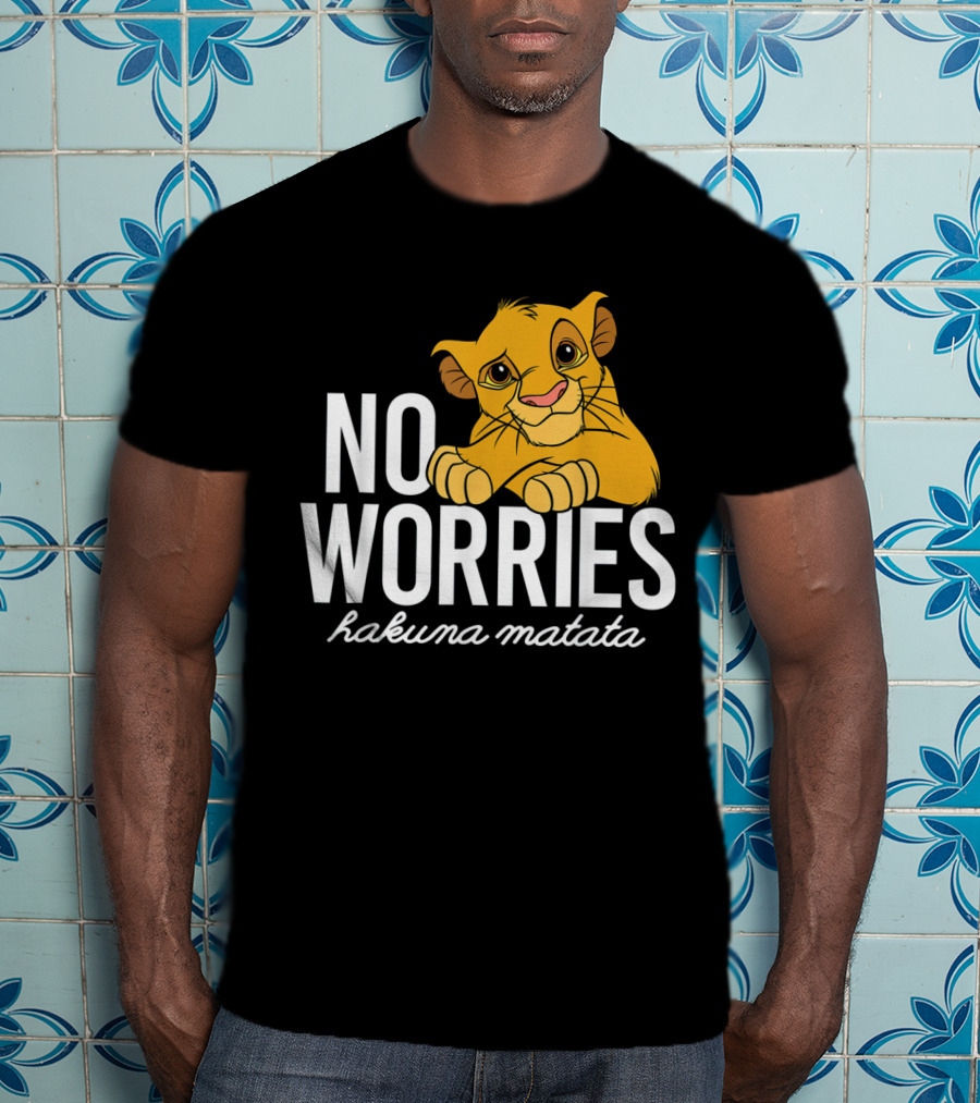 The Lion King No Worries Hakuna Matata Simba Classic Disney T-Shirt