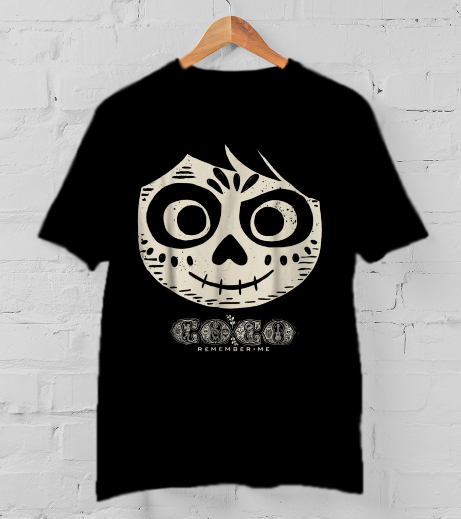 Coco Remember Me Skeleton Face Miguel Disney Pixar T-Shirt