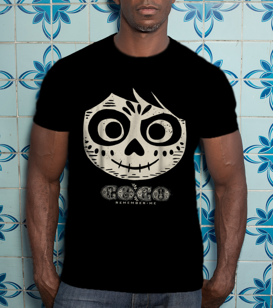 Coco Remember Me Skeleton Face Miguel Disney Pixar T-Shirt