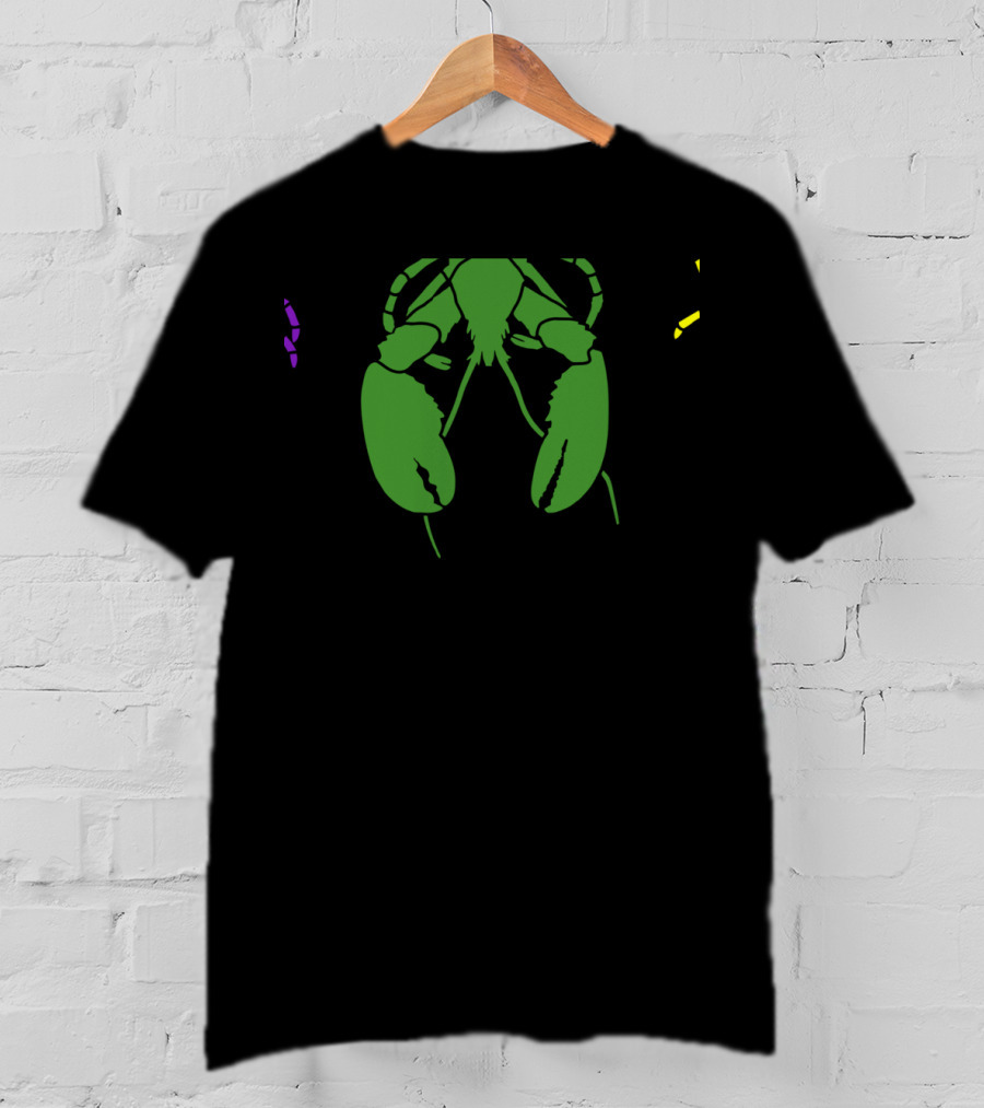 Mardi Gras Crawfish Green Claw Festive T-Shirt