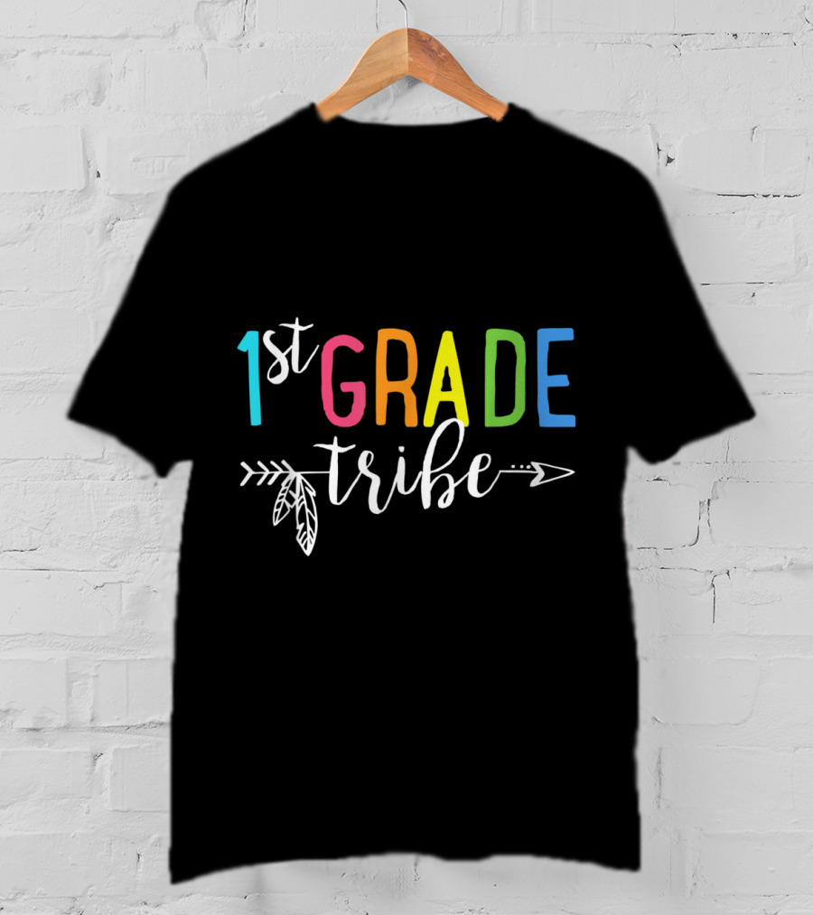 1st Grade Tribe Back To School Teacher Team 1st First Grade Funny T-Shirt