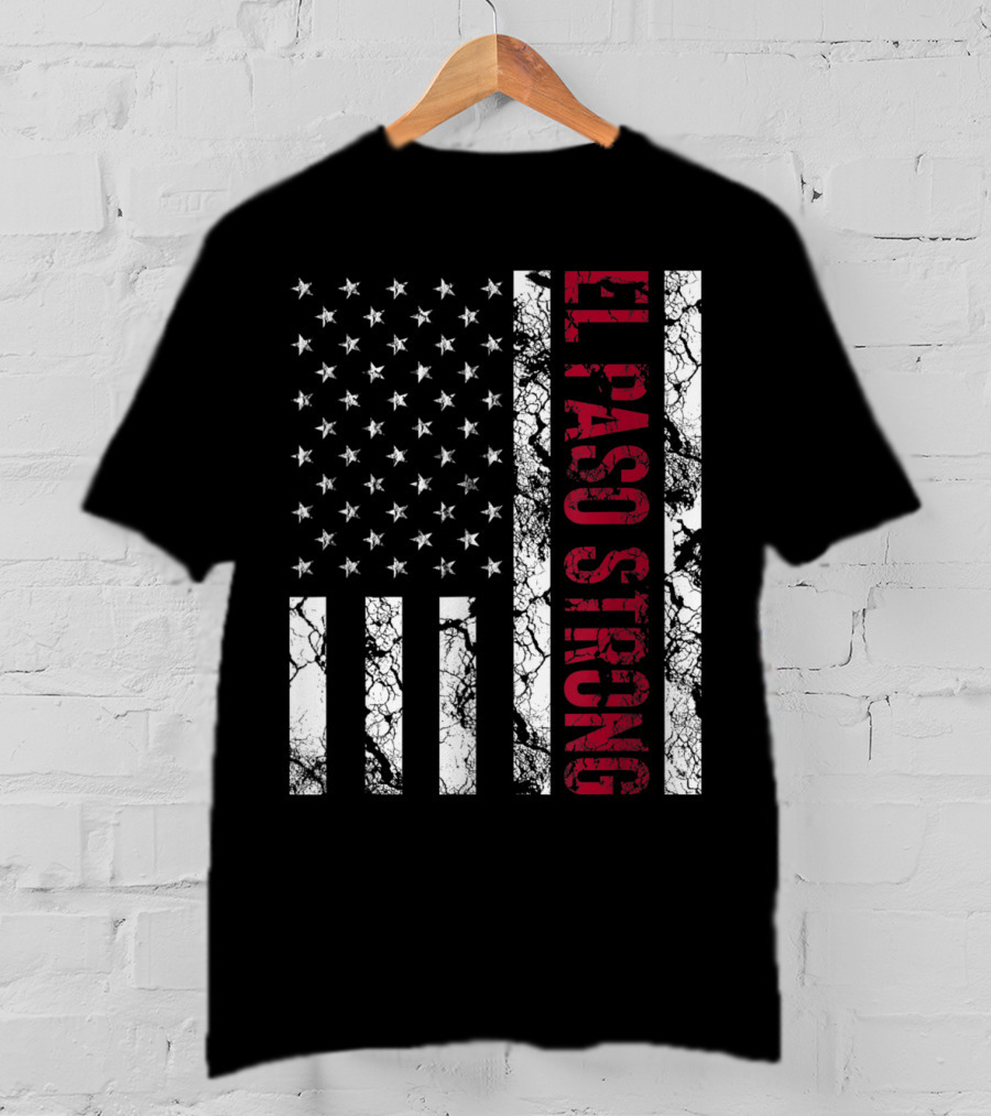 El Paso Strong Distressed American Flag T-Shirt