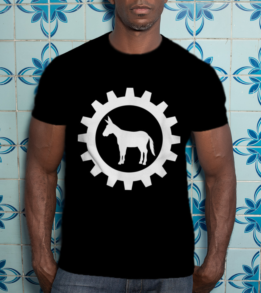 Get Your A$$ In Gear Funny Donkey Gearwheel T-Shirt