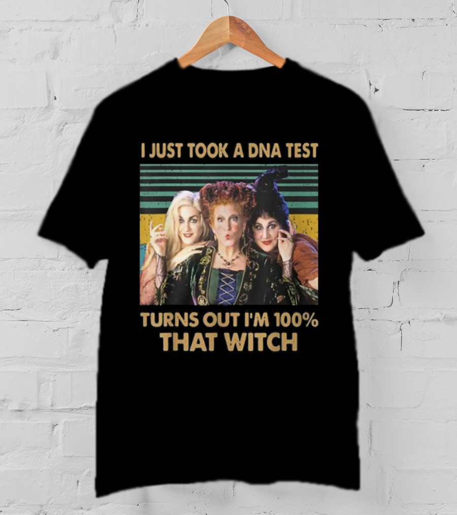 I Just Took A DNA Test Turns Out I'm 100% That Witch Hocus Pocus Sanderson Sisters T-Shirt