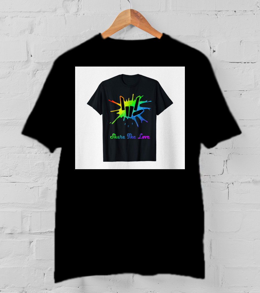Share The Love Colorful Splash T-Shirt