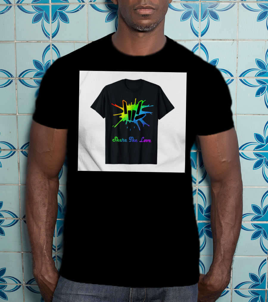 Share The Love Colorful Splash T-Shirt