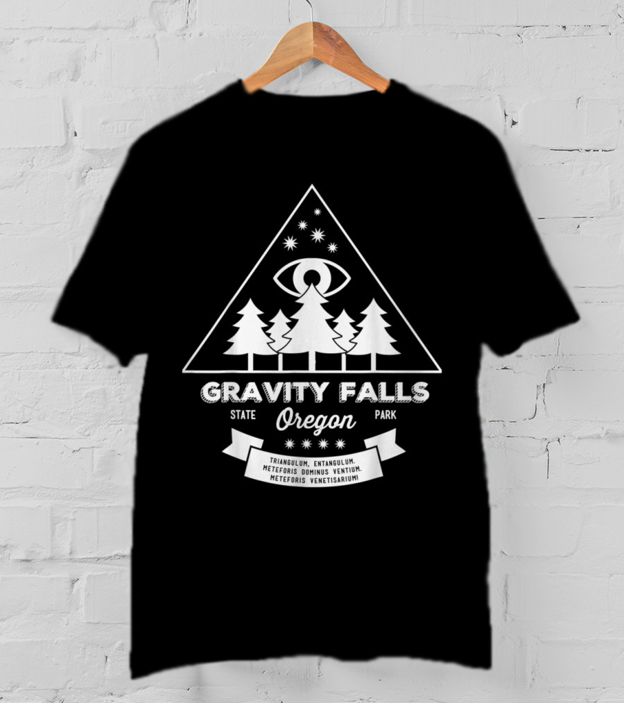 Gravity Falls State Park Oregon Triangulum Entangulum Meteoris Dominus Ventium Meteoris Venetisarium T-Shirt