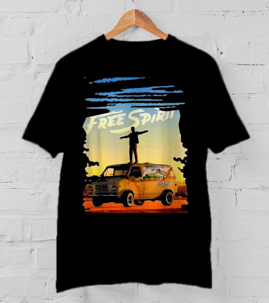 Free Spirit Khalid Van Silhouette On Sunset Background T-Shirt