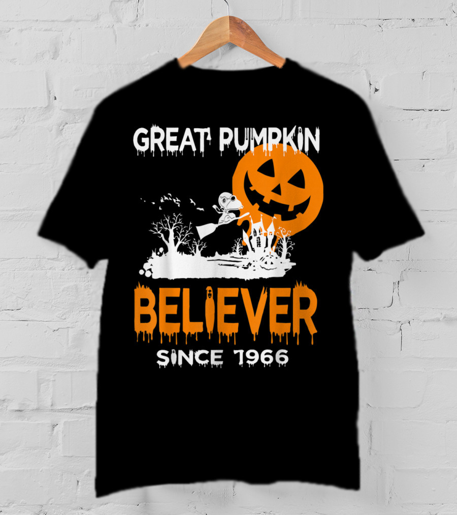 Great Pumpkin Believer Since 1966 Halloween Fun T-Shirt