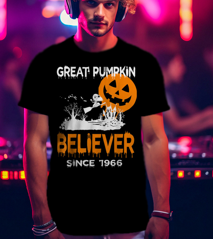 Great Pumpkin Believer Since 1966 Halloween Fun T-Shirt