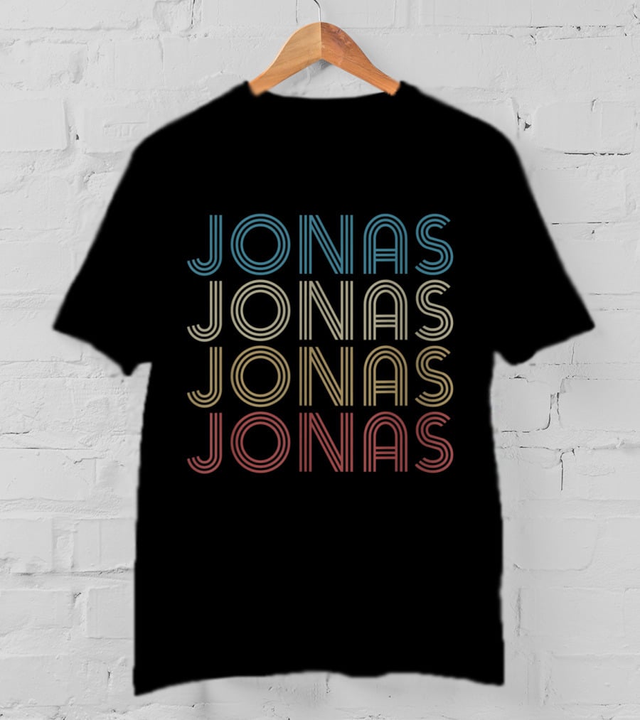 Jonas Multicolor Retro Name T-Shirt
