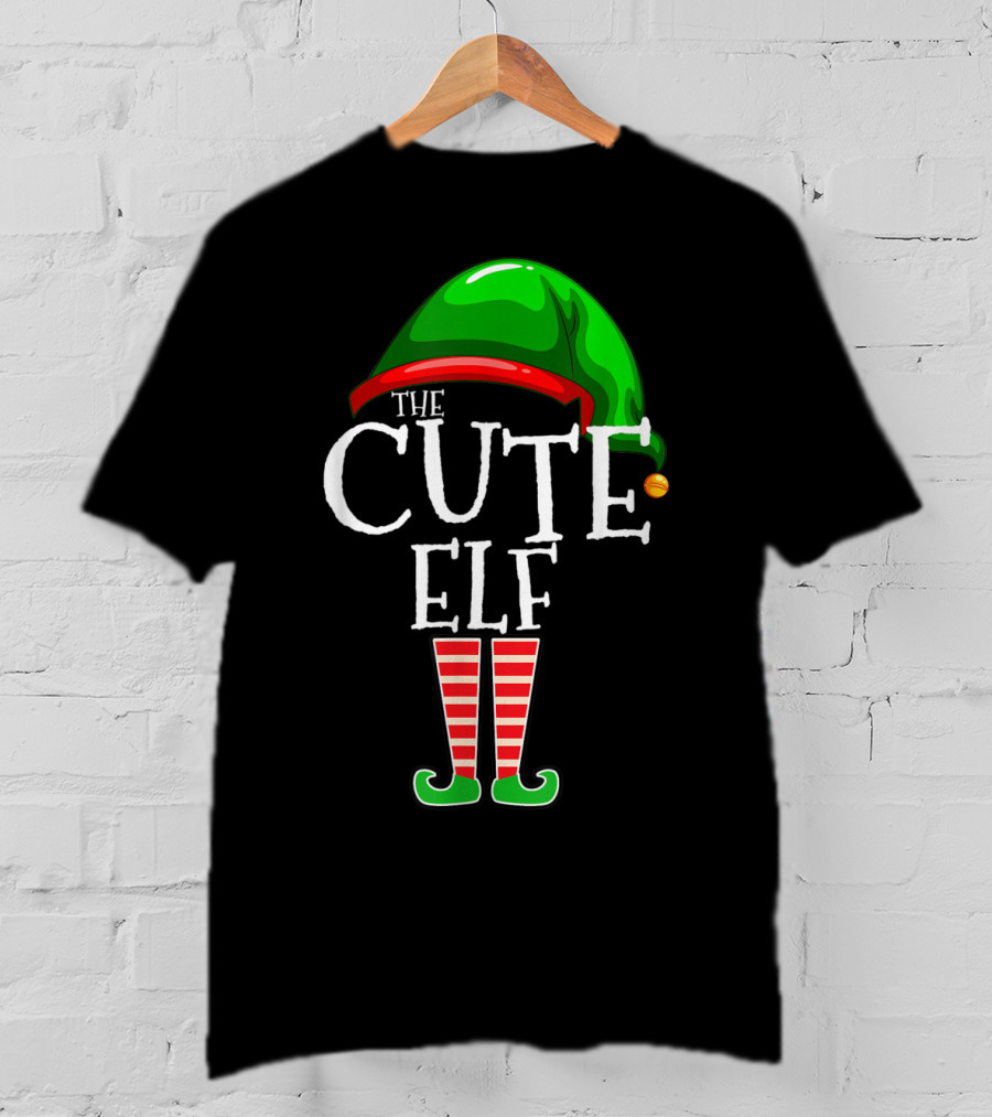 The Cute Elf Christmas Family Matching Group Holiday T-Shirt