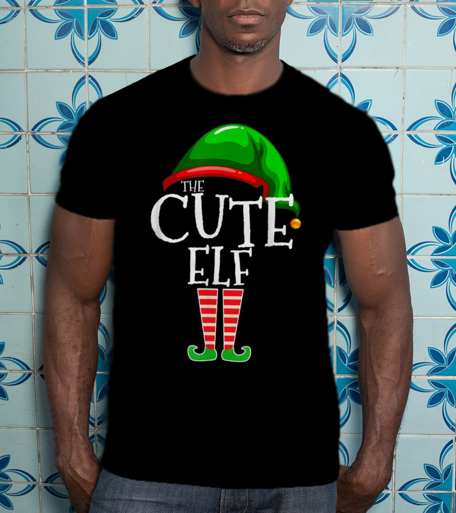 The Cute Elf Christmas Family Matching Group Holiday T-Shirt