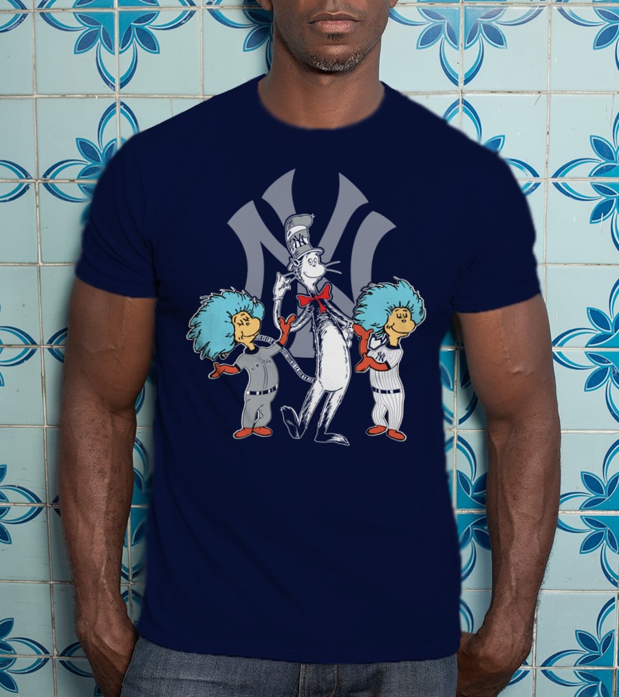 Yankees Cat In The Hat And Thing 1 Thing 2 T-Shirt