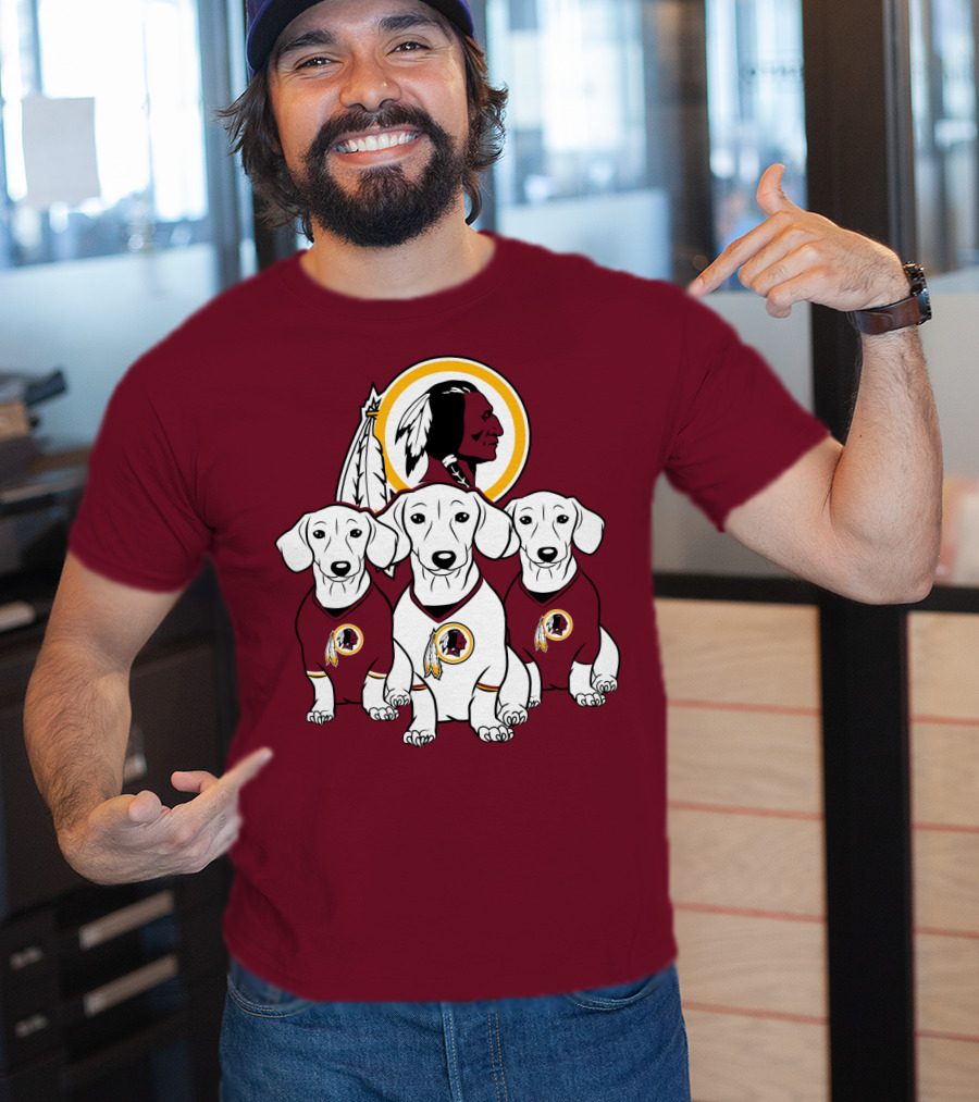Dachshund Redskins Fan Trio T-Shirt