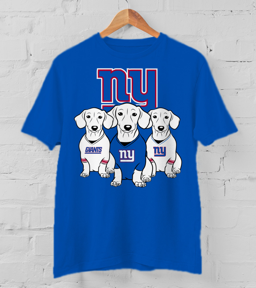 Ny Giants Dachshund Dog T-Shirt